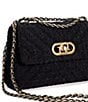 Dune London Premium Collection Regent Boucle Shoulder Bag, Color:Black - Image 5