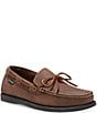 Color:Bomber Brown - Image 1 - Men's Yarmouth Bomber Leather Camp Moc Slip On
