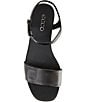 ECCO Astrid Leather Ankle Strap Wedge Sandals - Image 5