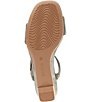 ECCO Astrid Suede Ankle Strap Wedge Sandals - Image 6