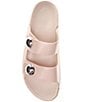 Color:Rose - Image 5 - Cozmo Double Strap Stud Slide Sandals