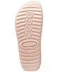 Color:Rose - Image 6 - Cozmo Double Strap Stud Slide Sandals