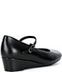 ECCO Elevate Leather Mary Jane Wedge Pumps - Image 2