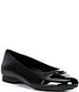 ECCO Elevate Patent Leather Toe Cap Ballet Flats - Image 1