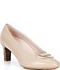 ECCO Elevated Leather Hardware Pumps - Image 1