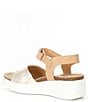 Color:White/Gold - Image 3 - Flowt 2 Leather Ankle Strap Trooper Platform Sandals