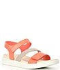 Color:CORAL - Image 1 - Flowt 2 Leather Banded Sandals