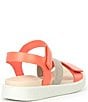 Color:CORAL - Image 2 - Flowt 2 Leather Banded Sandals