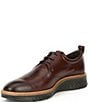 Color:Cognac - Image 4 - Men's ST1 Hybrid Leather Plain Toe Dress Sneaker Oxfords