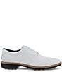 Color:White - Image 2 - Men's Classic Hybrid Water-Repellent Leather Golf Shoes