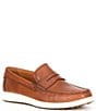 Color:Cognac - Image 1 - Men's Lite Leather Moc Penny Loafers