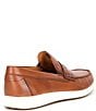 Color:Cognac - Image 2 - Men's Lite Leather Moc Penny Loafers