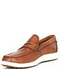 Color:Cognac - Image 4 - Men's Lite Leather Moc Penny Loafers