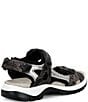 ECCO Offroad Yucatan Snake Print Leather Adjustable Strap Sandals - Image 2