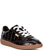 ECCO Soft 11 Croco Embossed Leather Lace Up Sneakers - Image 1