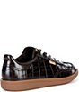 ECCO Soft 11 Croco Embossed Leather Lace Up Sneakers - Image 2