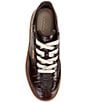 ECCO Soft 11 Croco Embossed Leather Lace Up Sneakers - Image 5