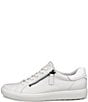 ECCO Soft 7 Leather Side Zip Sneakers - Image 4