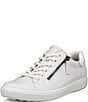 ECCO Soft 7 Leather Side Zip Sneakers - Image 5