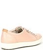 Color:Rose - Image 2 - Women's Soft 7 Suede Leather Lace-Up Sneakers