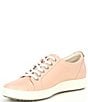 Color:Rose - Image 4 - Women's Soft 7 Suede Leather Lace-Up Sneakers