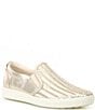 Color:Gold - Image 1 - Soft 7 Woven Leather Slip-On II Sneakers