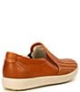 Color:Lion Beige - Image 2 - Soft 7 Woven Leather Slip-On II Sneakers