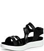 ECCO Soft Leather Banded Ankle Wrap Sandals - Image 4