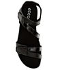 ECCO Soft Leather Banded Ankle Wrap Sandals - Image 5
