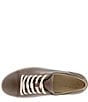 Color:Taupe - Image 5 - Women's Soft VII Leather Lace-Up Sneakers