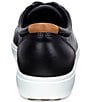 Color:Black - Image 2 - Women's Soft VII Leather Lace-Up Sneakers