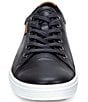 Color:Black - Image 4 - Women's Soft VII Leather Lace-Up Sneakers