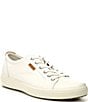 Color:White - Image 1 - Men's Soft VII Leather Sneakers