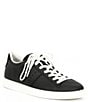 Color:Black - Image 1 - Women's Street Lite Retro Lace-Up Leather Sneakers