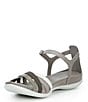 ECCO Women's Flash Leather Ankle Wrap Sandals - Image 4