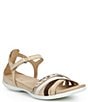ECCO Women's Flash Multi Leather Ankle Wrap Sandals - Image 1
