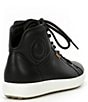 Color:Black - Image 2 - Women's Soft 7 High Top Leather Sneakers