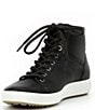 Color:Black - Image 4 - Women's Soft 7 High Top Leather Sneakers