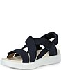 ECCO Women's Soft Cross Strap Leather Slingback Sandals - Image 6
