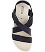 ECCO Women's Soft Cross Strap Leather Slingback Sandals - Image 5