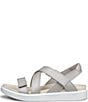 ECCO Women's Soft Cross Strap Leather Slingback Sandals - Image 4