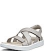 ECCO Women's Soft Cross Strap Leather Slingback Sandals - Image 5