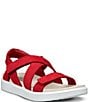 ECCO Women's Soft Cross Strap Leather Slingback Sandals - Image 1