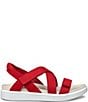 ECCO Women's Soft Cross Strap Leather Slingback Sandals - Image 3