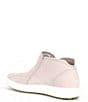 Color:Grey Rose - Image 3 - Women's Soft 7 Nubuck Low Zip Sneaker Booties