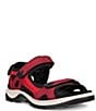 ECCO Offroad Yucatan Adjustable Strap Leather Sandals - Image 1