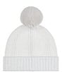 Echo Arched Ribbed Pom Beanie, Color:Vanilla - Image 2