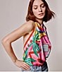 Echo Beach Picnic Silk Square Scarf - Image 5