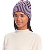 Color:Mulled Wine - Image 1 - Bi-Color Honeycomb Beanie