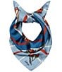 Echo Cottage Floral Bouquet Silk Bandana Square Scarf - Image 1